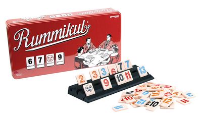 Rummikub Rummy Tile Game: Retro Tin Edition