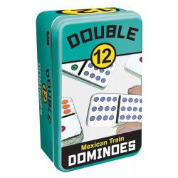 Basic Dominos - Double 12 in Tin (Mexican Train)