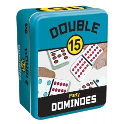 Basic Dominos - Double 15 in Tin (Party)