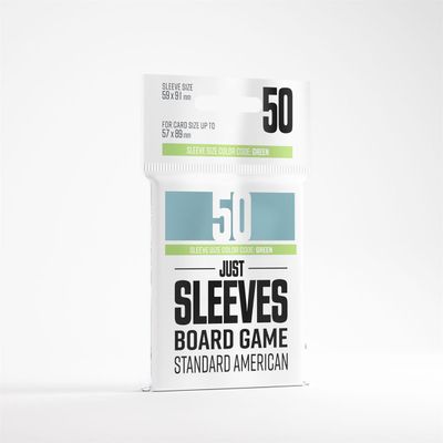 Sleeves - 59x91mm - Just Sleeves - 50/pk - Standard American