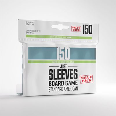 Sleeves - 59x91mm - Just Sleeves - 150/pk - Standard American (Value Pack)