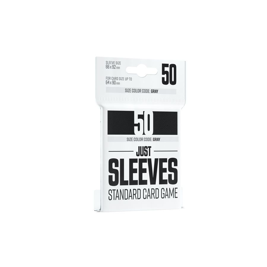 Sleeves - 66x92mm - Just Sleeves - 50/pk - Standard TCG -, Color: Black