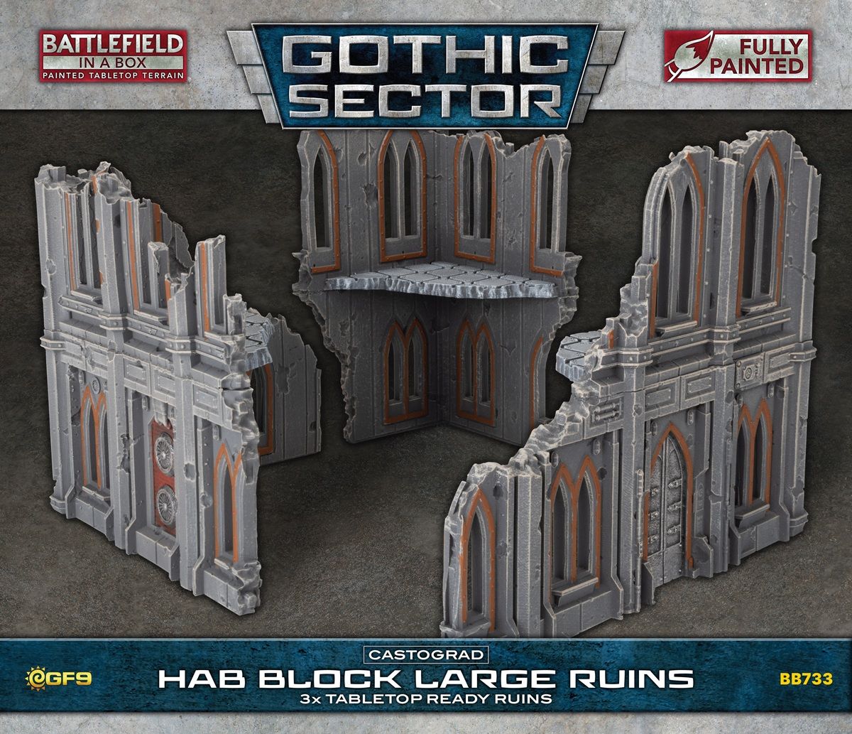 Battlefield in a Box: Gothic Sector: Castograd Hab Block Big Ruins