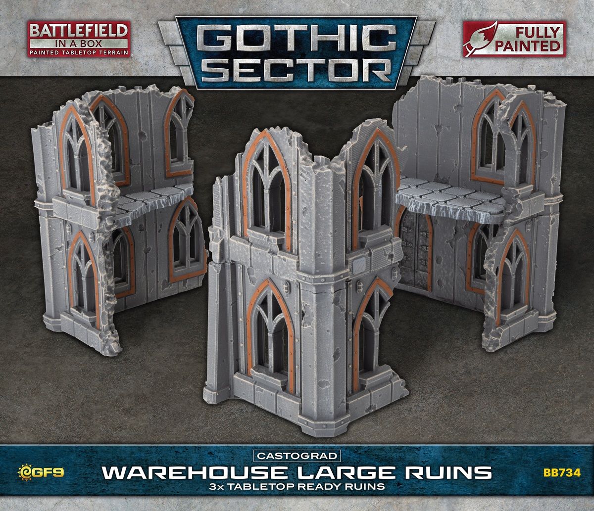 Battlefield in a Box: Gothic Sector: Castograd Warehouse Large Ruins
