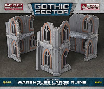 Battlefield in a Box: Gothic Sector: Castograd Warehouse Large Ruins