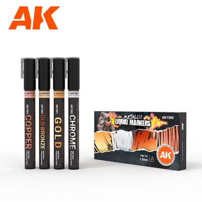 AK Interactive - Metallic Liquid Markers