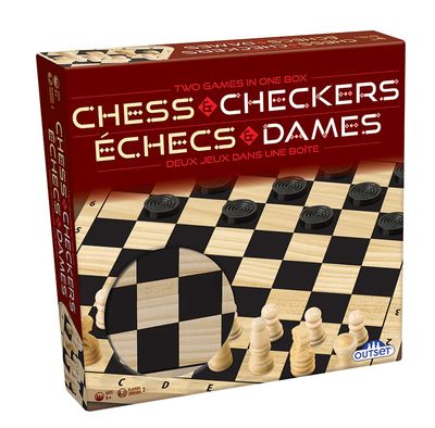 Chess &amp; Checkers Set - Wooden