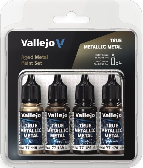 Vallejo - True Metallic Metal - Sets - AGED METAL