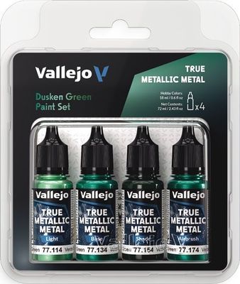 Vallejo - True Metallic Metal - Sets - DUSKEN GREEN