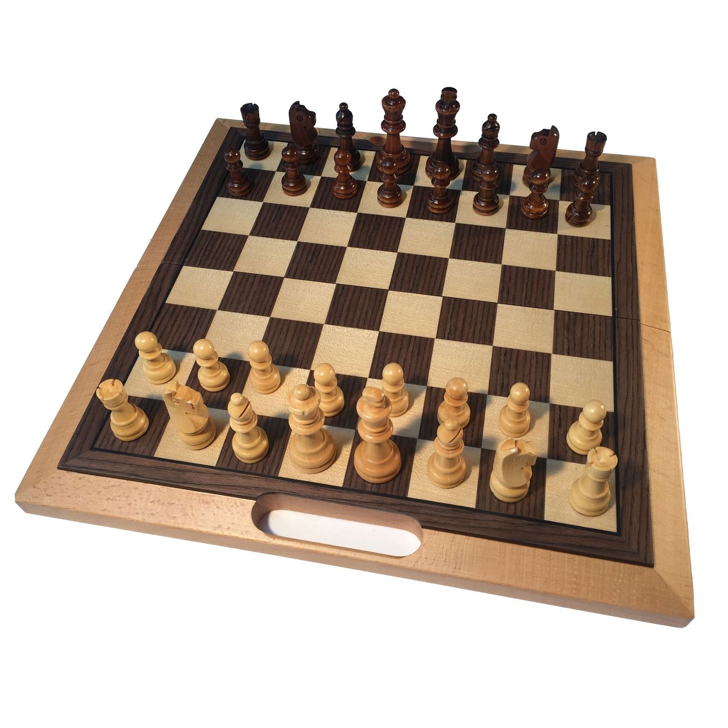 Chess Set 16" - Camphor Folding Wood Board