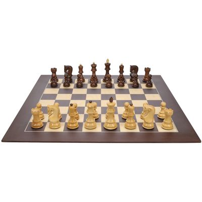 Chess Set 21.75" - Bobby Fischer Zagreb with Wooden Board