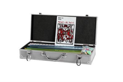 Mahjong Set - Aluminum Case - Silver