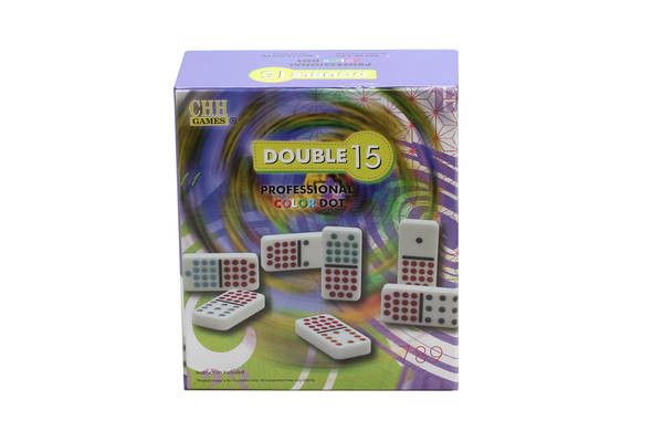 Dominoes Double 15 Professional Color Dot