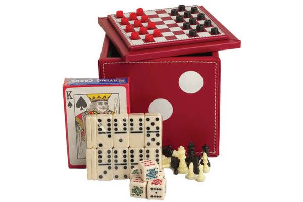 Combo Set: 5 in 1 Dice Cube Game Set (Red)