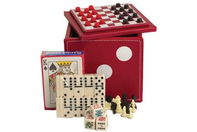 Combo Set: 5 in 1 Dice Cube Game Set (Red)