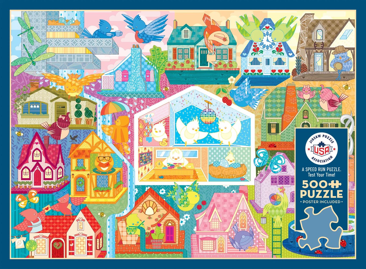 500 pcs - Rainbow Birdies