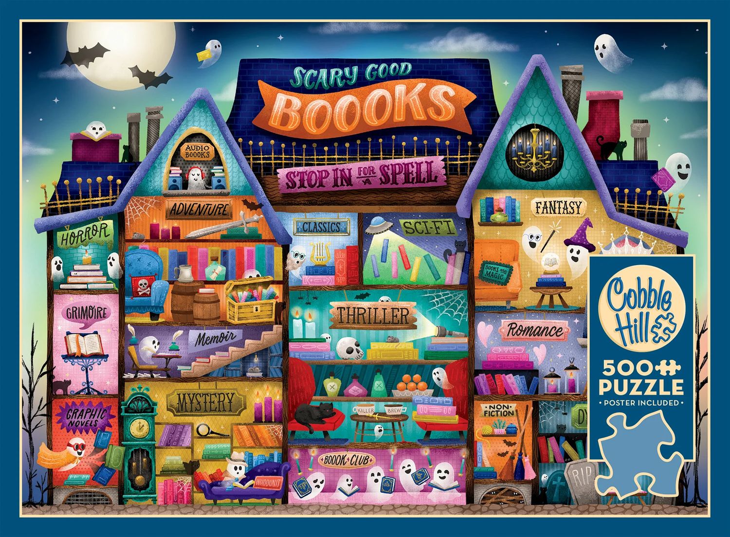 500 pcs - Scary Good Boooks