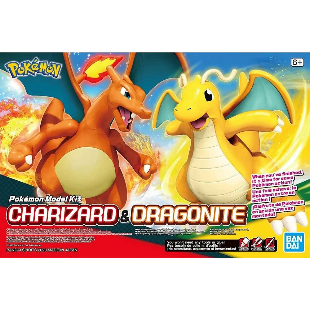 Pokemon: Charizard &amp; Dragonite - Model Kit