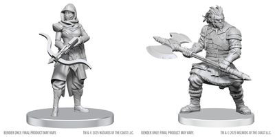 Wizkids Primed Miniatures - NPC - Assassin &amp; Berserker