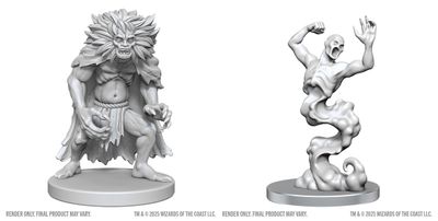 Wizkids Primed Miniatures - Monster - Wight (Classic) &amp; Wraith (Classic)