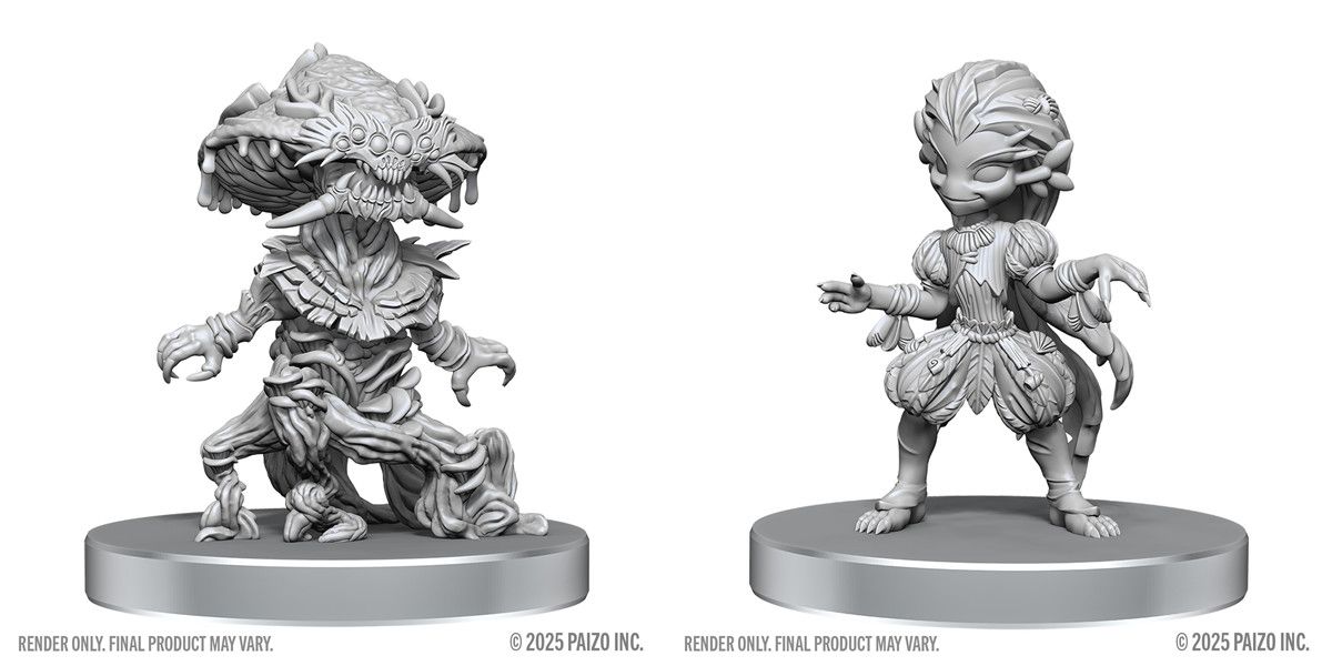 Pathfinder Deep Cuts Miniatures: Fungus Leshy &amp; Seaweed Leshy