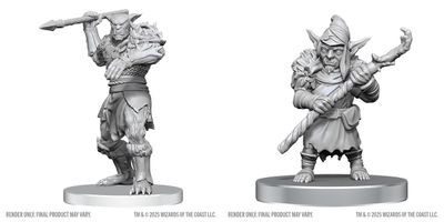Wizkids Primed Miniatures - Monster - Bugbear Stalker &amp; Goblin Hexer
