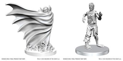 Wizkids Primed Miniatures - Monster - Vampire (Classic) &amp; Zombie (Classic)