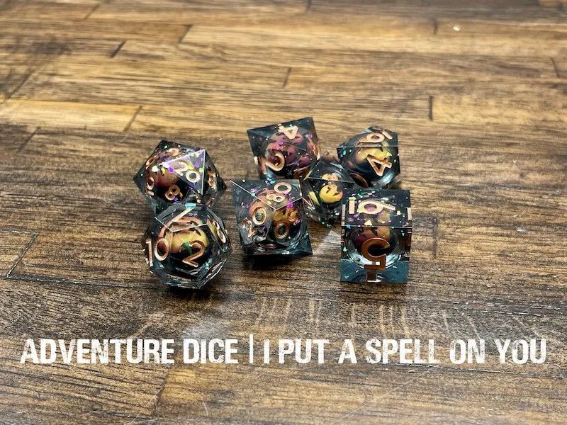 7-Piece RPG Premium Dice Set: I Put a Spell on You
