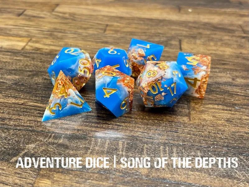 7-Piece RPG Premium Dice Set: Song of the Depths