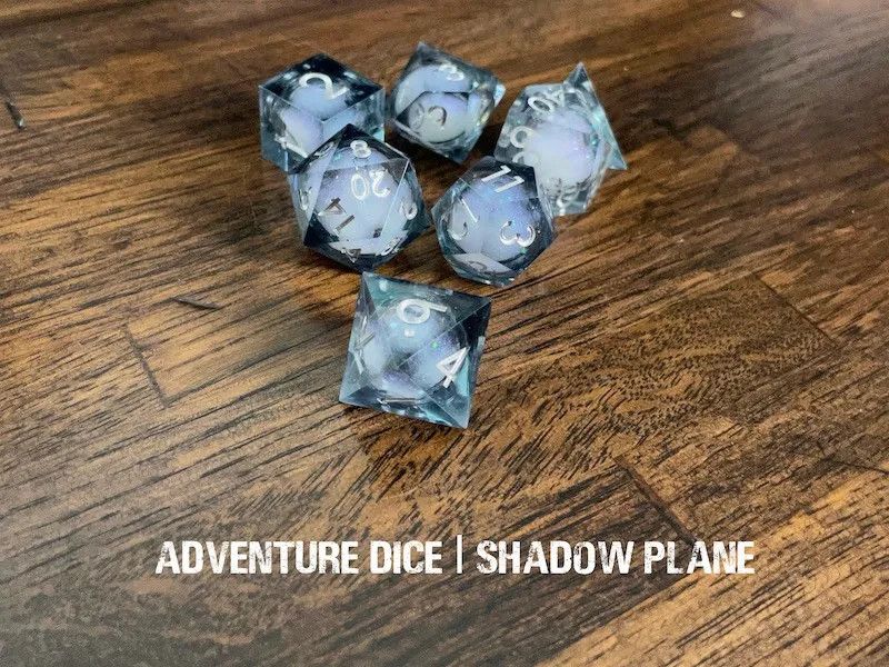 7-Piece RPG Premium Dice Set: Shadow Plane