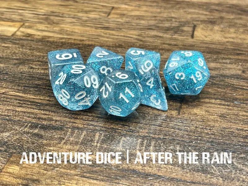 7-Piece RPG Dice Set: After the Rain