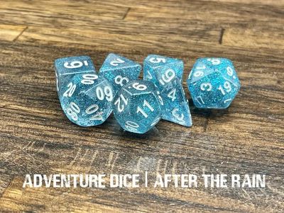 7-Piece RPG Dice Set: After the Rain