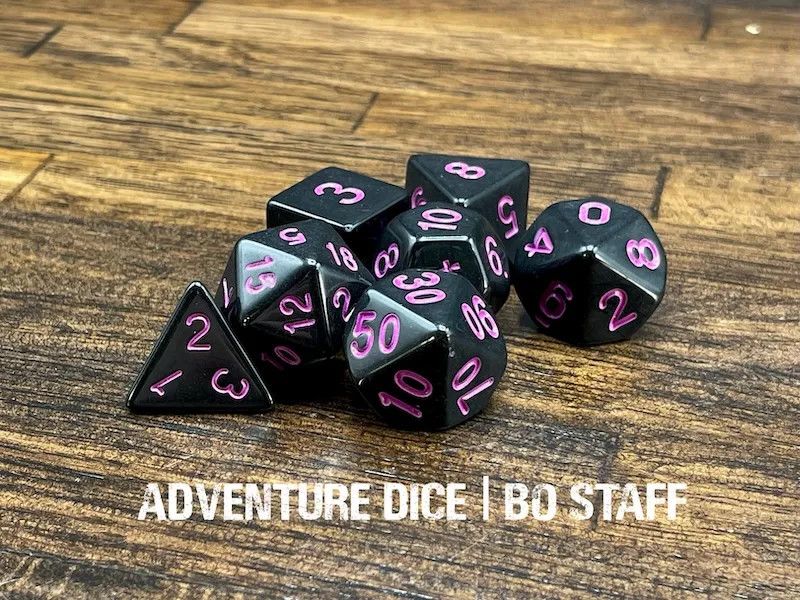 7-Piece RPG Dice Set: Bo Staff