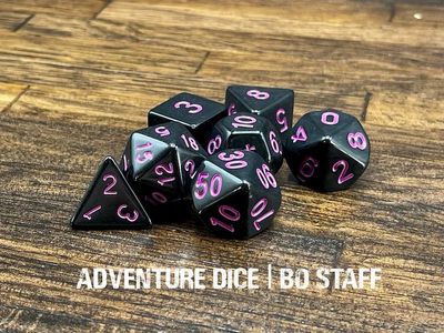 7-Piece RPG Dice Set: Bo Staff