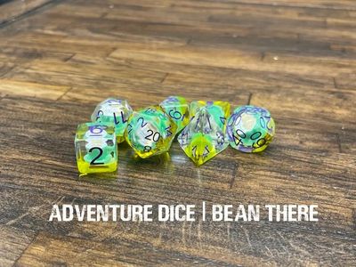 7-Piece RPG Dice Set: Bean There