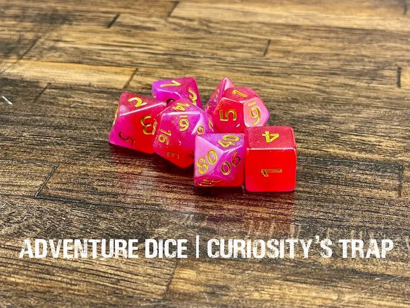 7-Piece RPG Dice Set: Curiosity’s Trap