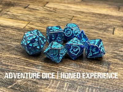 7-Piece RPG Dice Set: Honed Experience