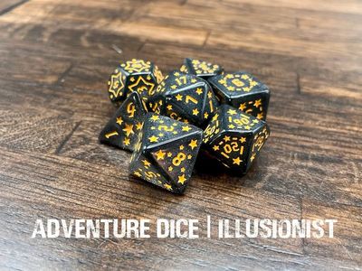 7-Piece RPG Dice Set: Illusionist
