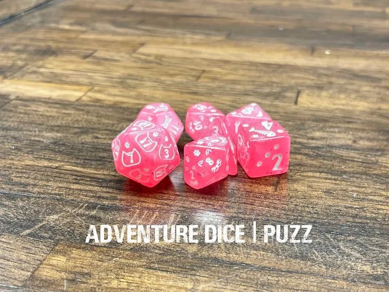 7-Piece RPG Dice Set: Puzz