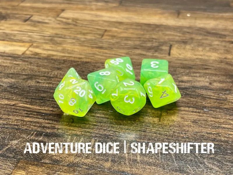 7-Piece RPG Dice Set: Shapeshifter