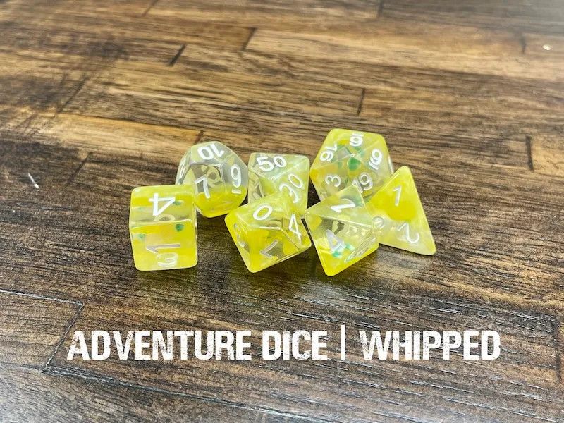 7-Piece RPG Dice Set: Whipped