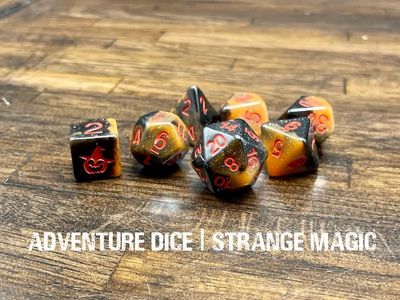7-Piece RPG Dice Set: Strange Magic