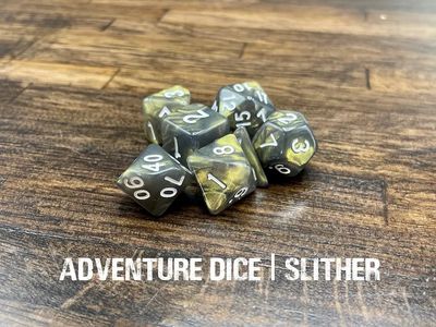 7-Piece RPG Dice Set: Slither