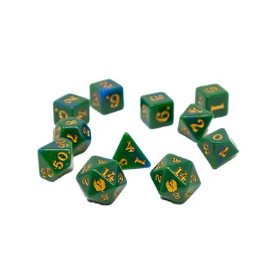 The Field Guide to Floral Dragons Dice Set - Leaf Green