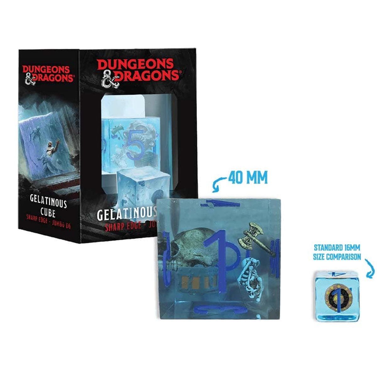 Dice: D&amp;D Gelatinous Cube Jumbo D6