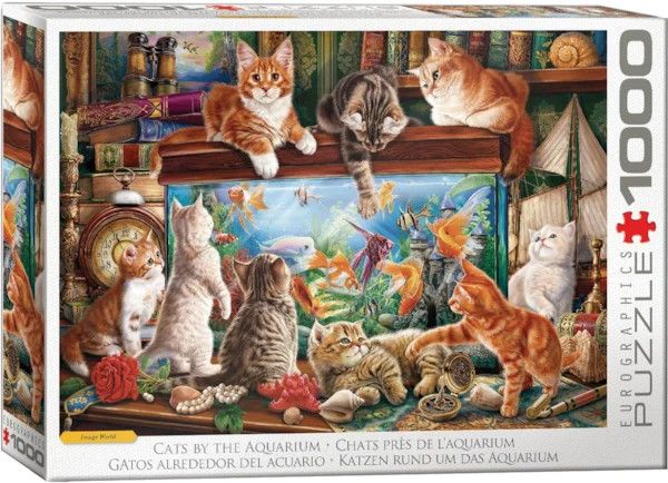 1000 pcs - Cats by the Aquarium