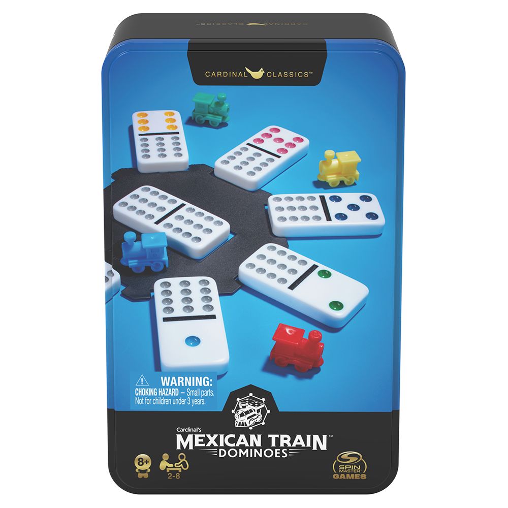 Dominoes - Double 12 Mexican Train Cardinal Classics Tin
