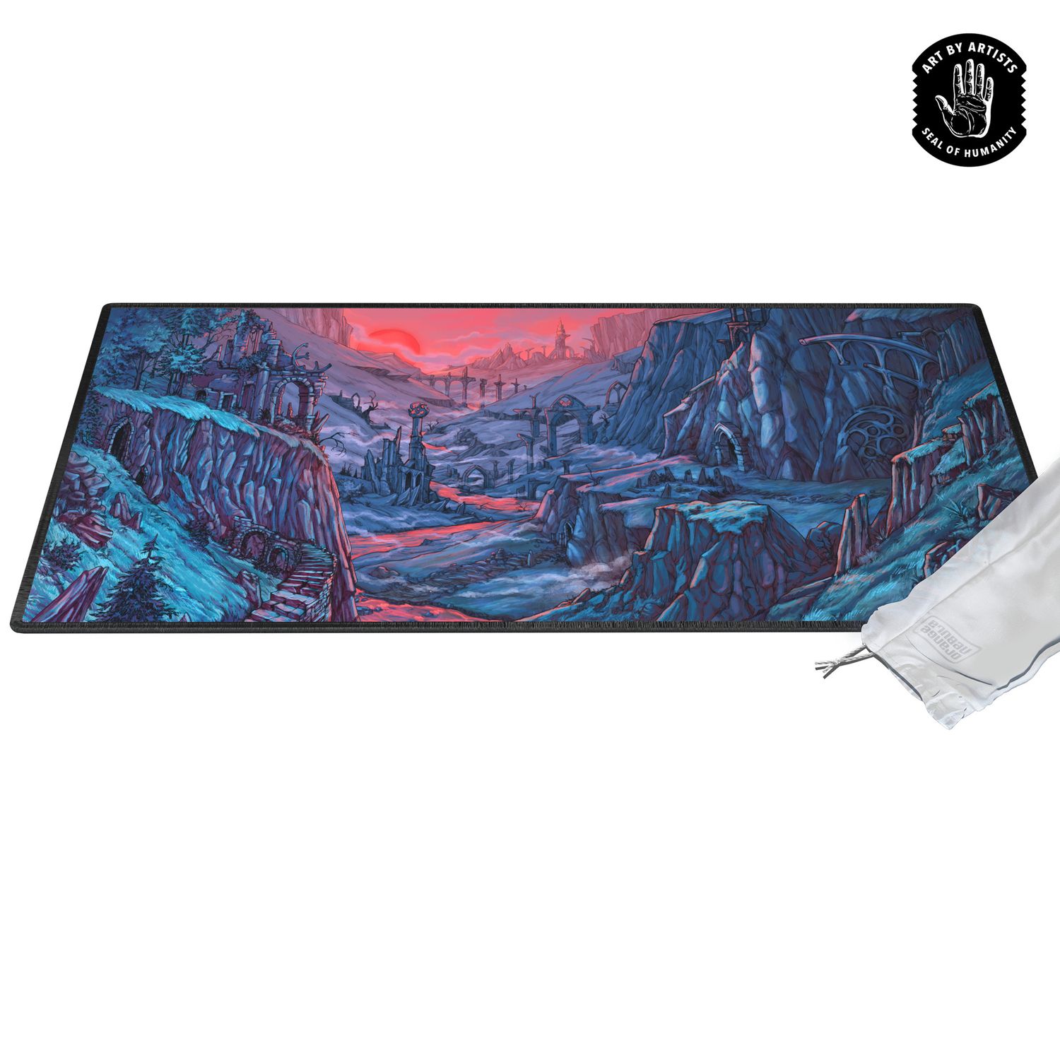 Playmat - Curator Arcane Landscapes -, Type: The Ruins by Brittany Bowman