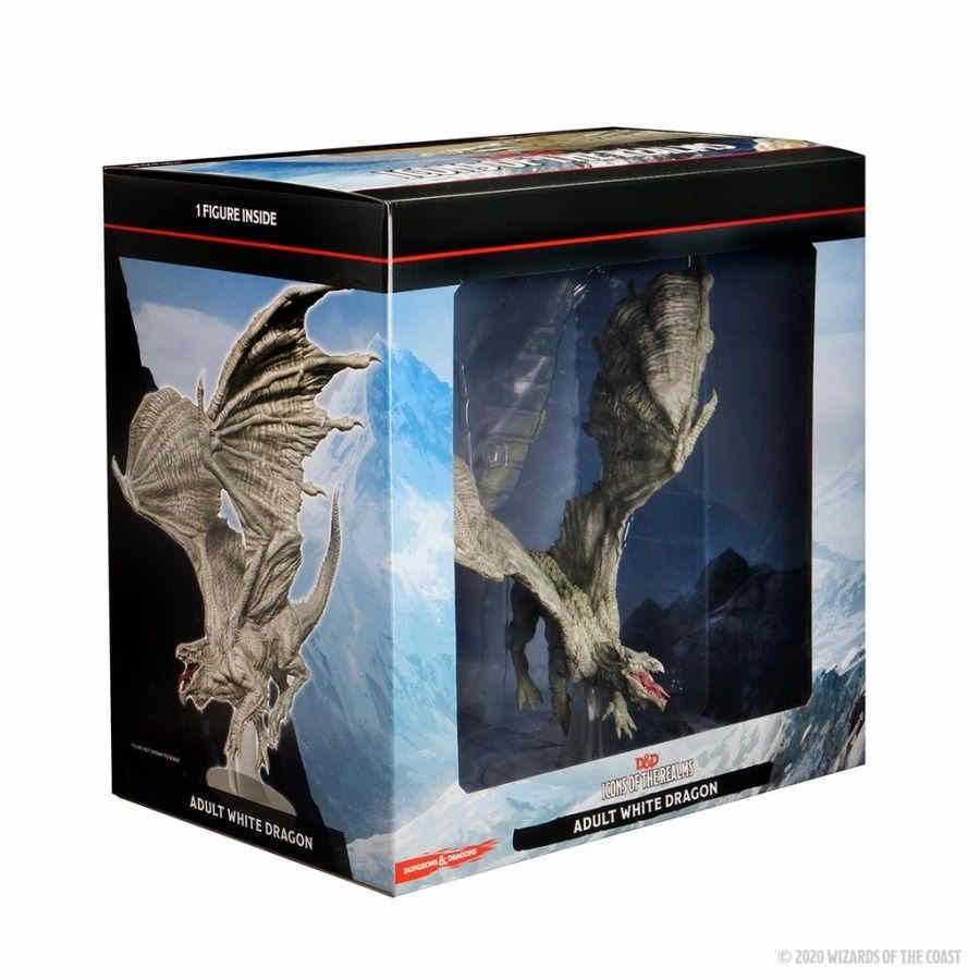 D&amp;D Icons of the Realms: Adult White Dragon Premium Painted Miniature