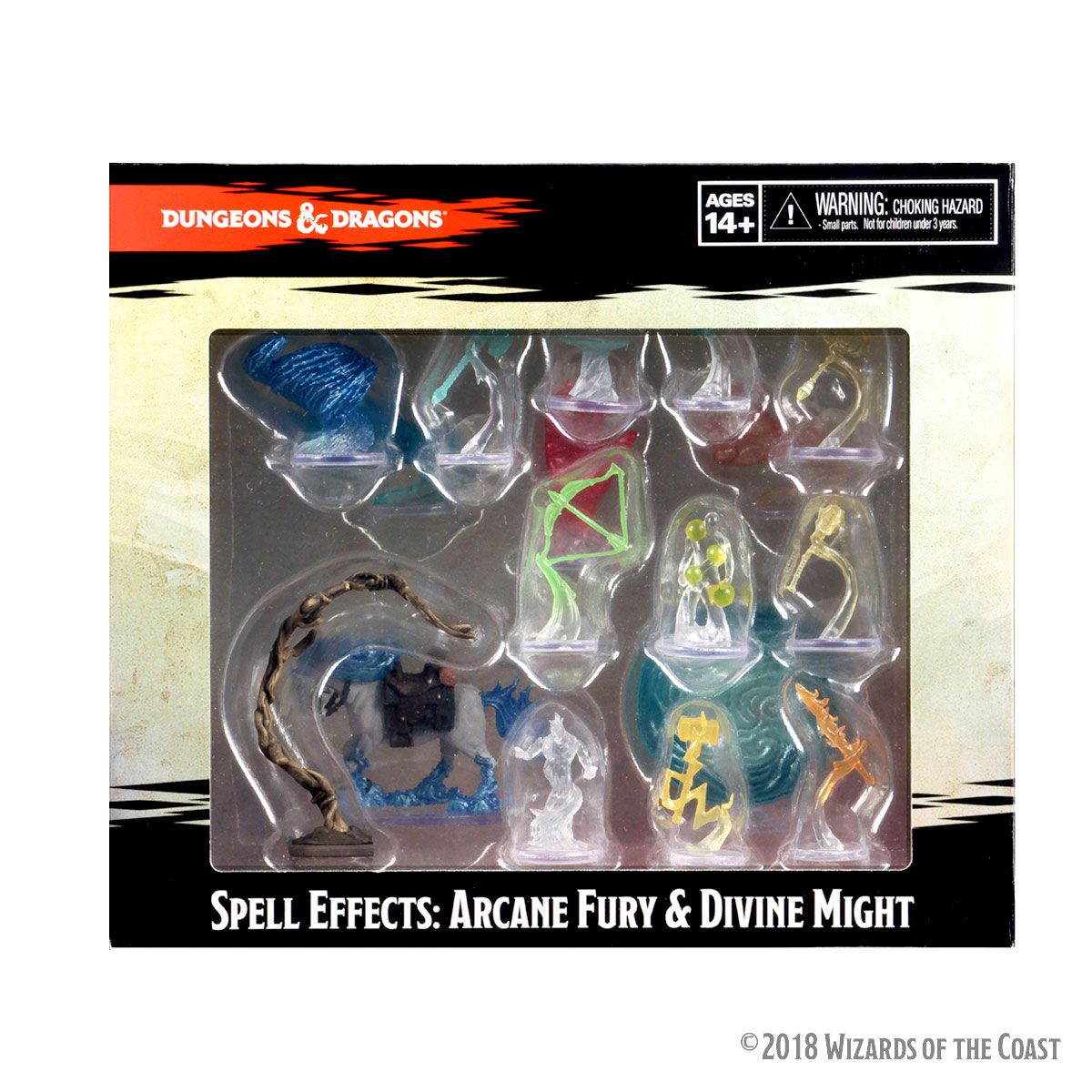 D&amp;D Icons of the Realms: Spell Effects - Arcane Fury &amp; Divine Might Premium Painted Miniature